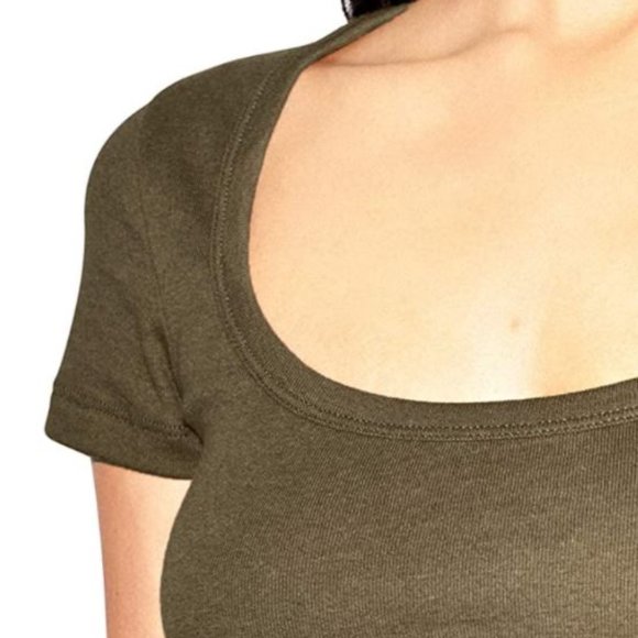 American Apparel Baby Rib Tee NWOT - Picture 3 of 3